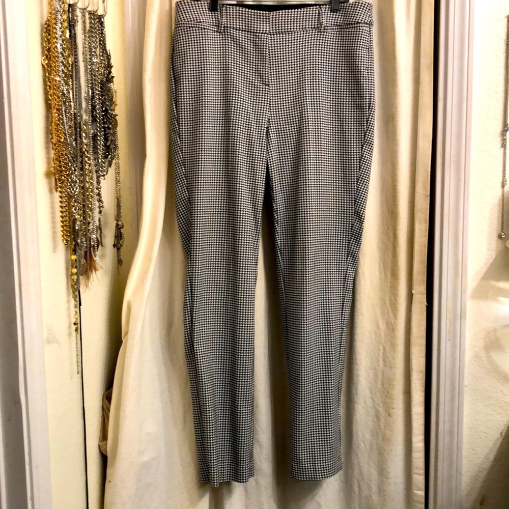 Herringbone pattern work pant